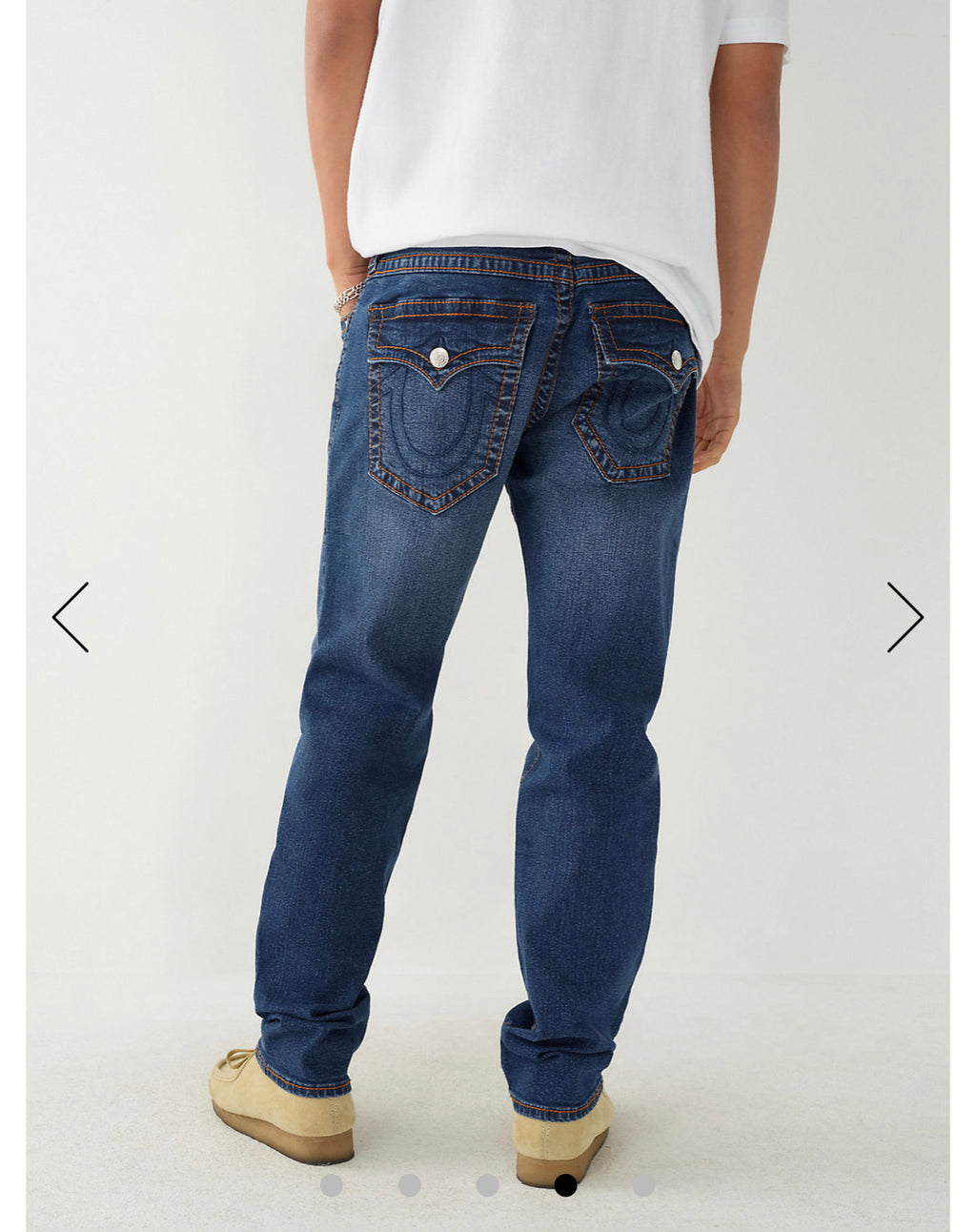 geno big T stitch slim jean