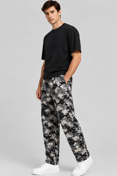 The Giving Movement grey pixel camouflage sweatpants