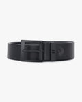 ARMANI EXCHANGE All-Over Embossed Logo Leather Belt