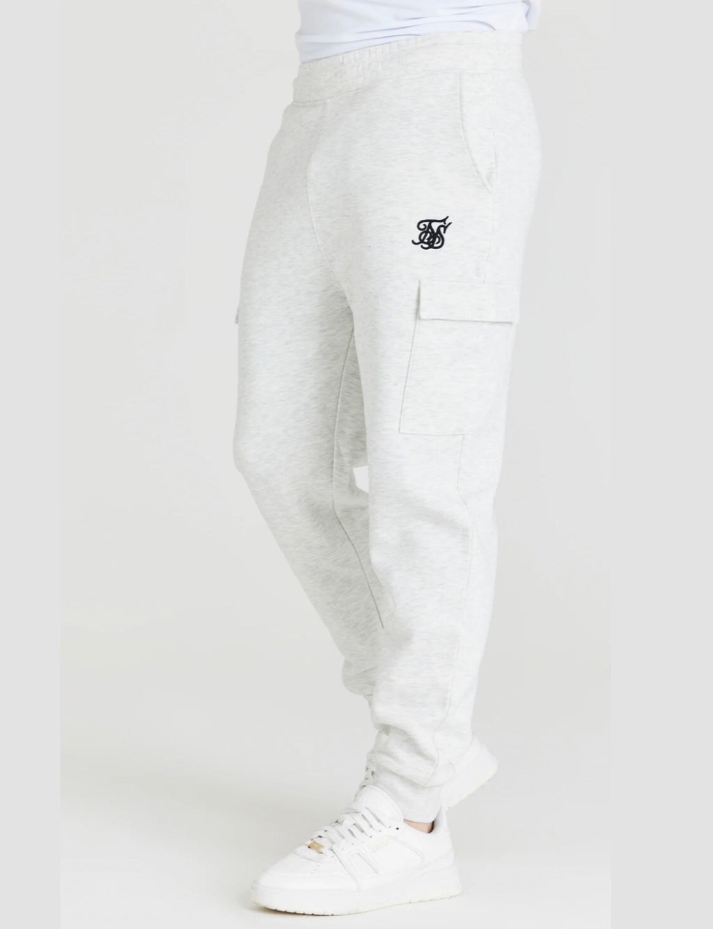 Snow Marl Fleece Cargo Jogger | SikSilk