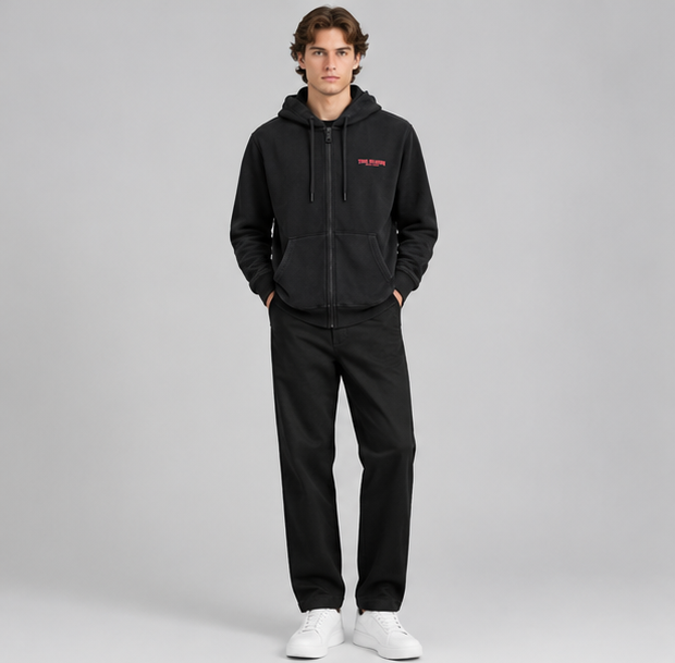 True Religion Classic Small Arch Logo Zip Hoodie