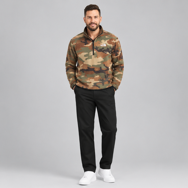 The North Face Men's 100 Glacier 1/4 Zip Fleece Jacket