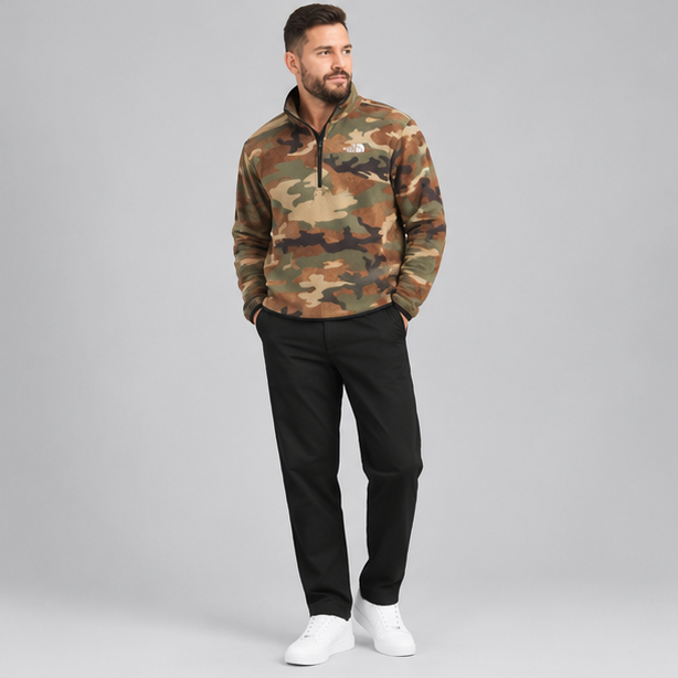 The North Face Men's 100 Glacier 1/4 Zip Fleece Jacket