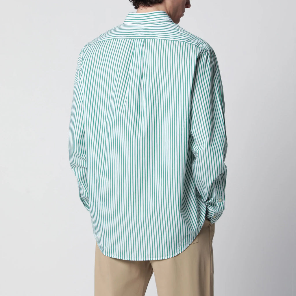 Polo Ralph Lauren  White/green striped Custom-Fit shirt