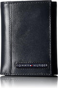 Tommy Hilfiger Men's Genuine Leather Trifold Wallet