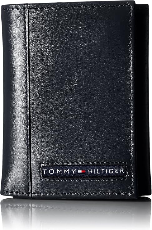 Tommy Hilfiger Men's Genuine Leather Trifold Wallet