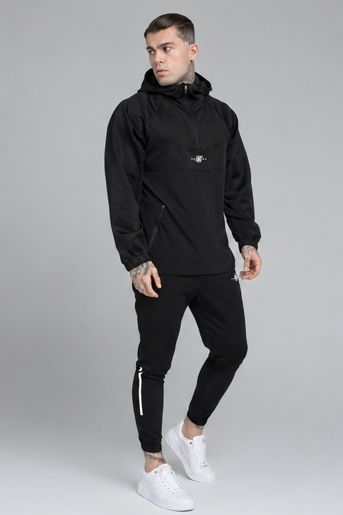siksilk-tranquil quarter zip vent hoodie
