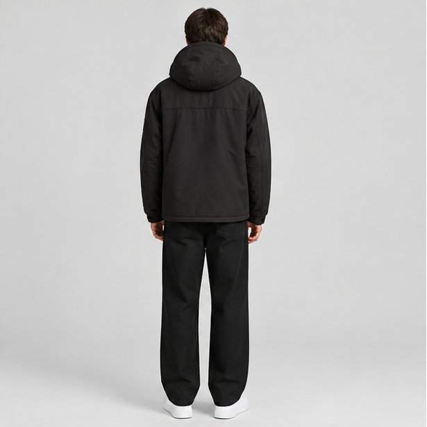 Tommy Hilfiger Men's Softshell Hooded Jacket With Sherpa Lining