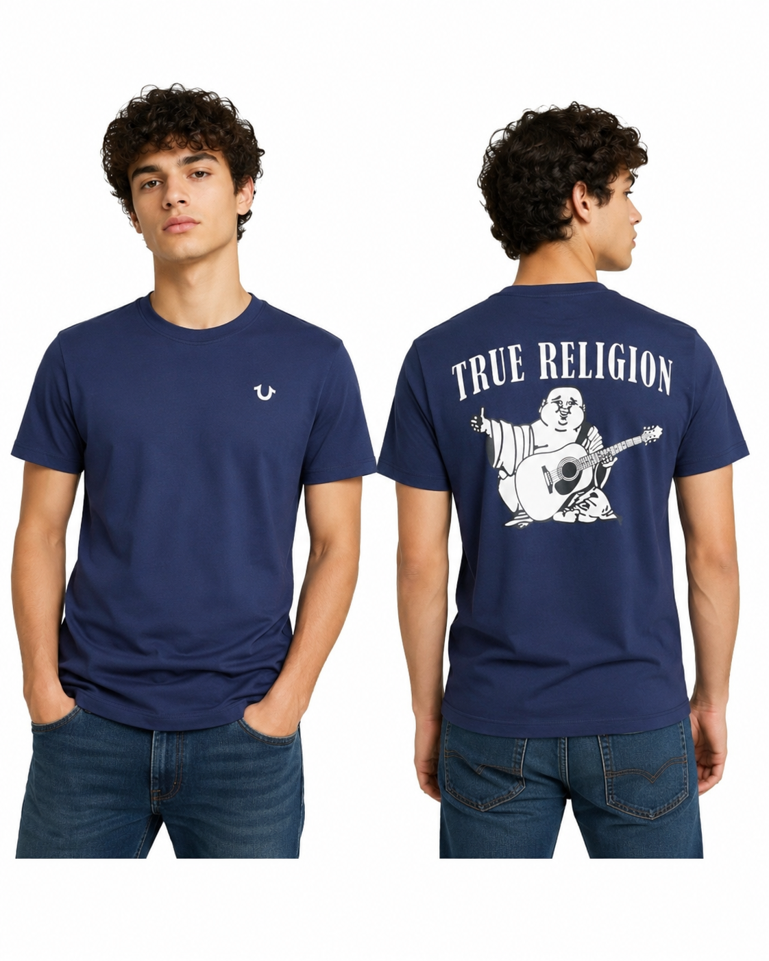 True Religion Buddha Logo Crewneck T-Shirt