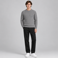 Cable Knit Crewneck Sweater