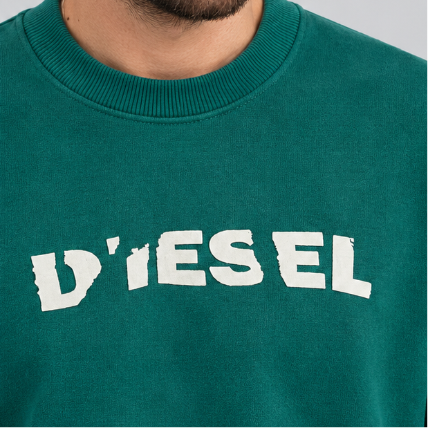 Diesel Green Crewneck Sweatshirt