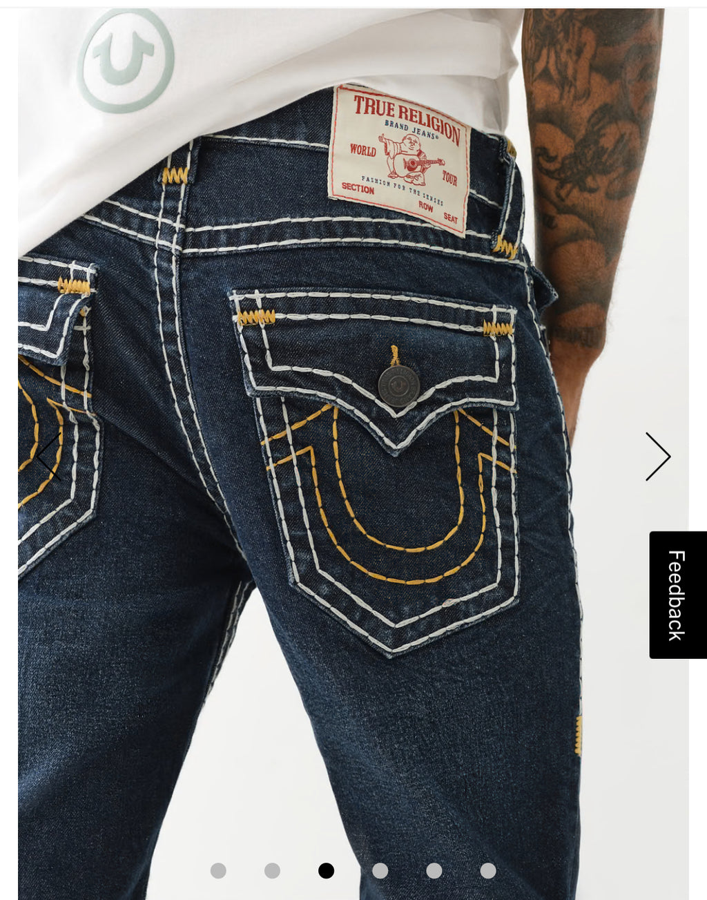 Men Super T Rocco Slim Fit Dark Wash Jeans