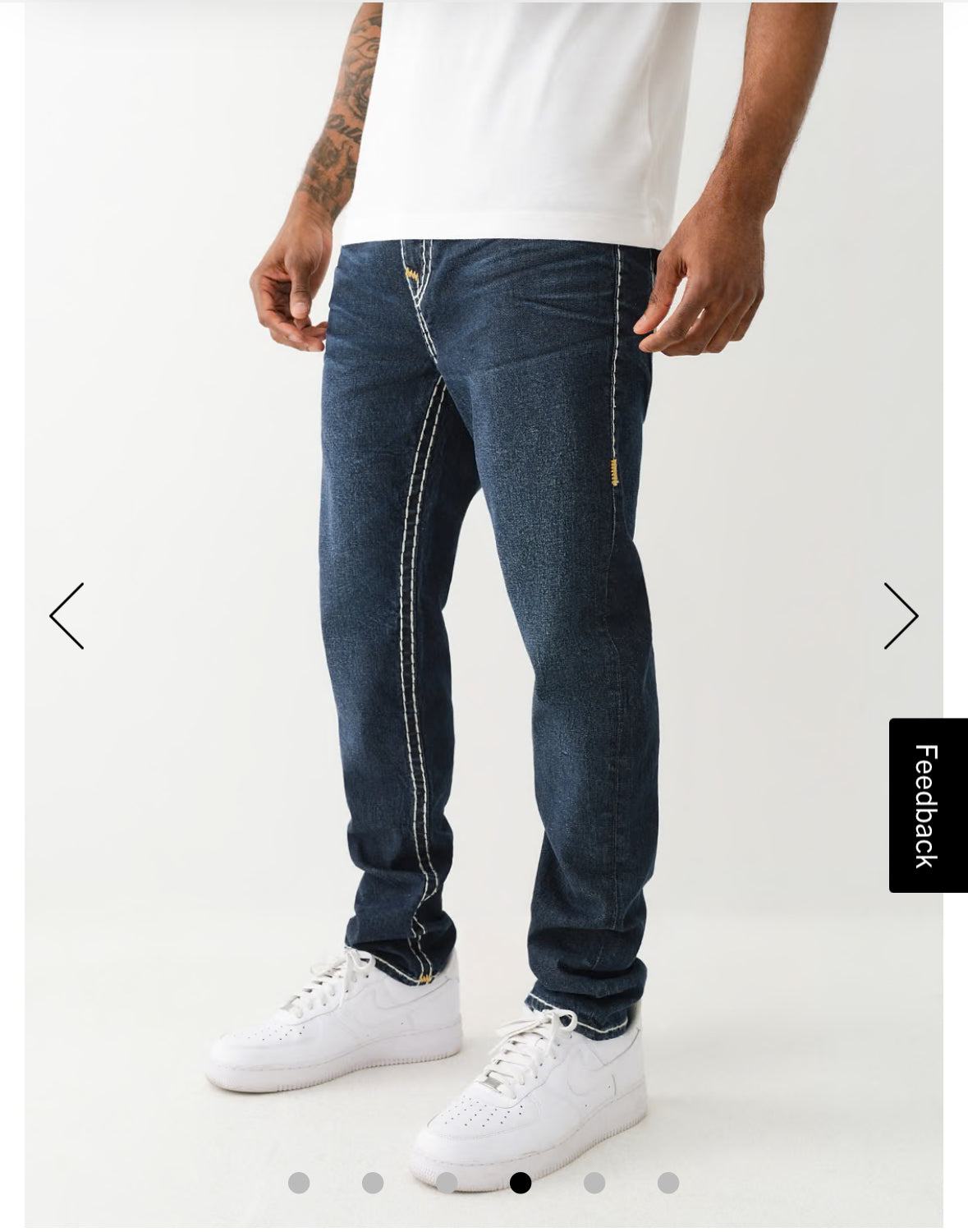 Men Super T Rocco Slim Fit Dark Wash Jeans