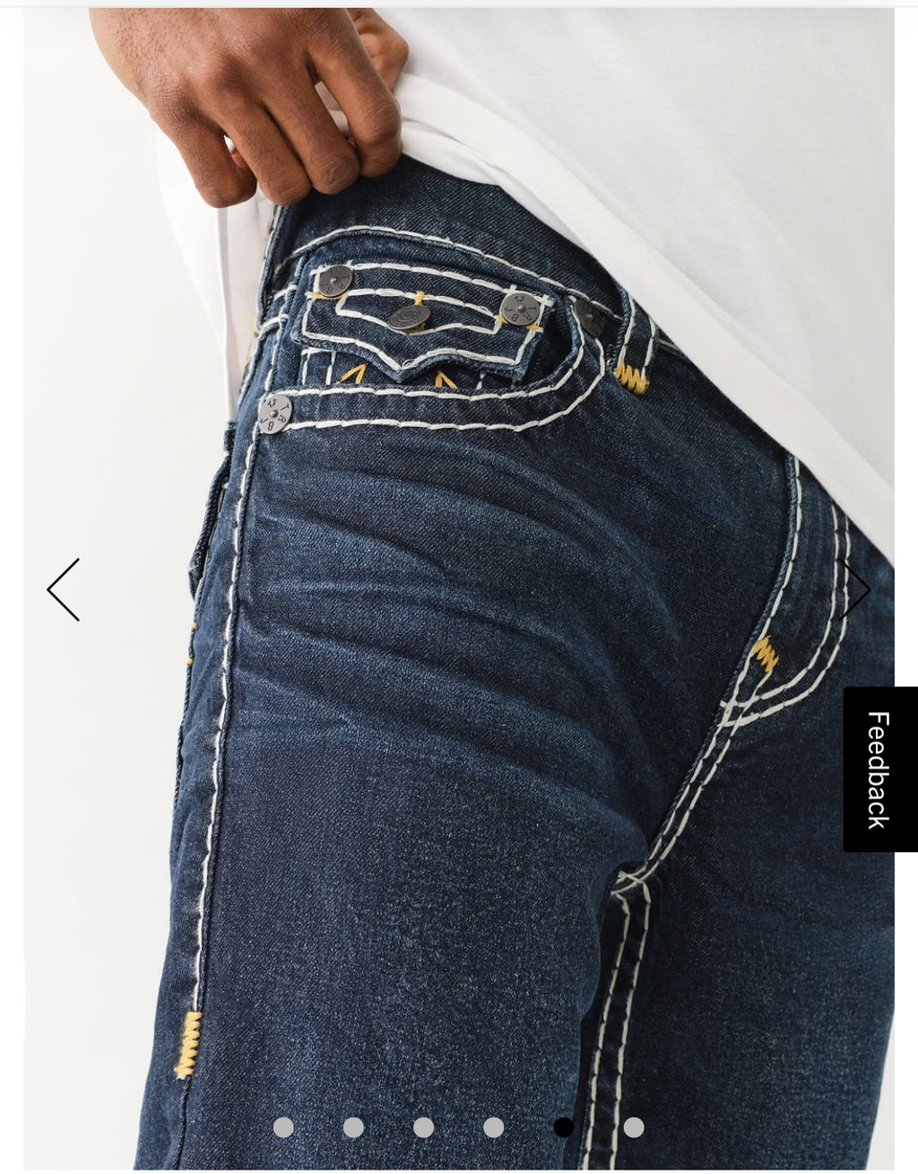 Men Super T Rocco Slim Fit Dark Wash Jeans
