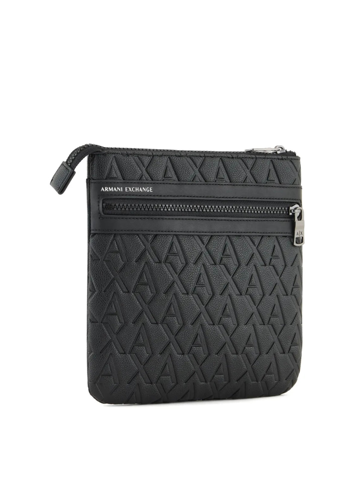 Armani Exchange monogram-embossed messenger bag