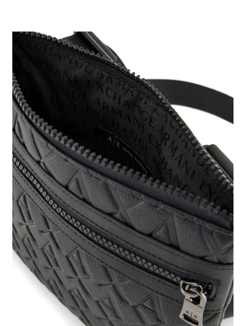 Armani Exchange monogram-embossed messenger bag