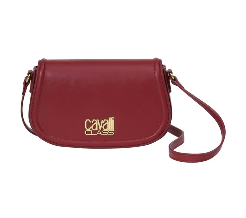 Cavalli Class Solid Synthetic Crossbody Sling Bag