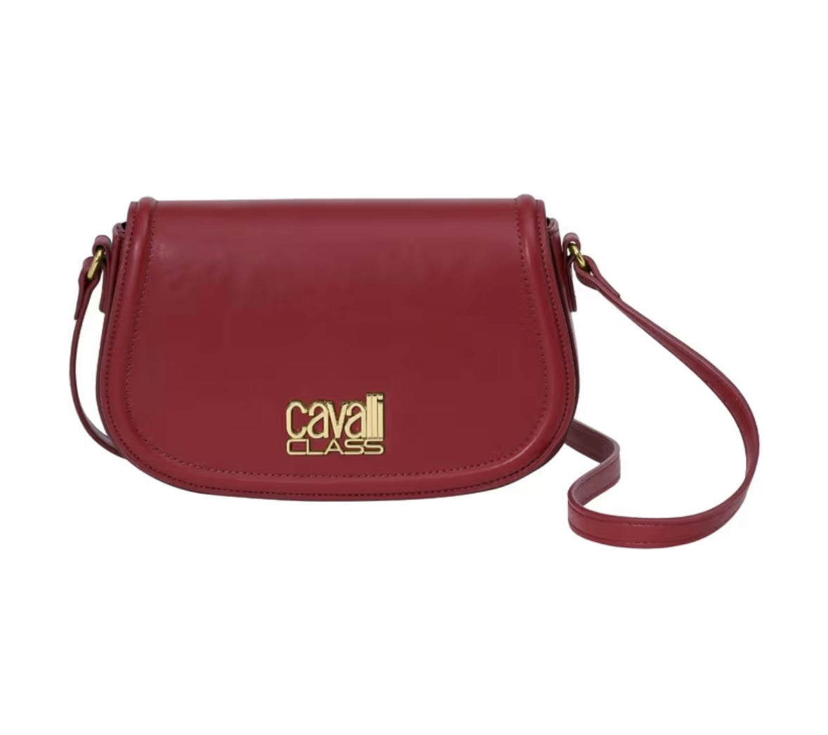 Cavalli Class Solid Synthetic Crossbody Sling Bag