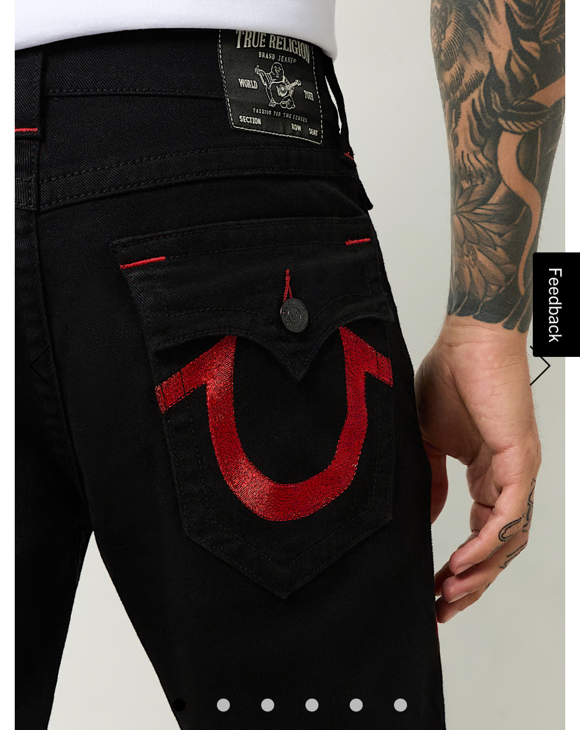 ricky lurex horseshoe straight jean