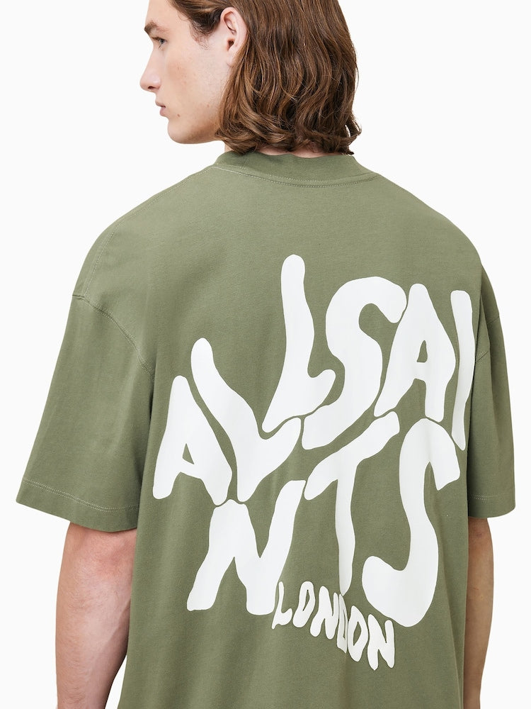AllSaints Orlando Logo Print Oversized T-Shirt