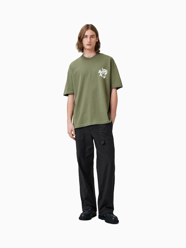 AllSaints Orlando Logo Print Oversized T-Shirt