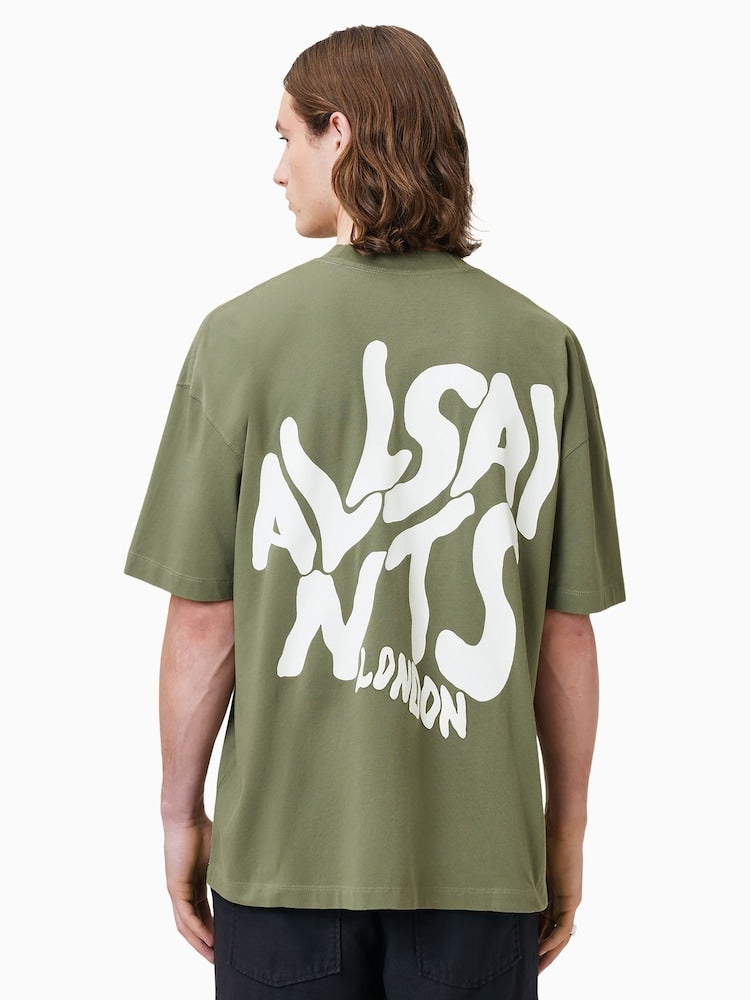 AllSaints Orlando Logo Print Oversized T-Shirt