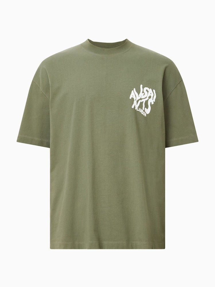 AllSaints Orlando Logo Print Oversized T-Shirt