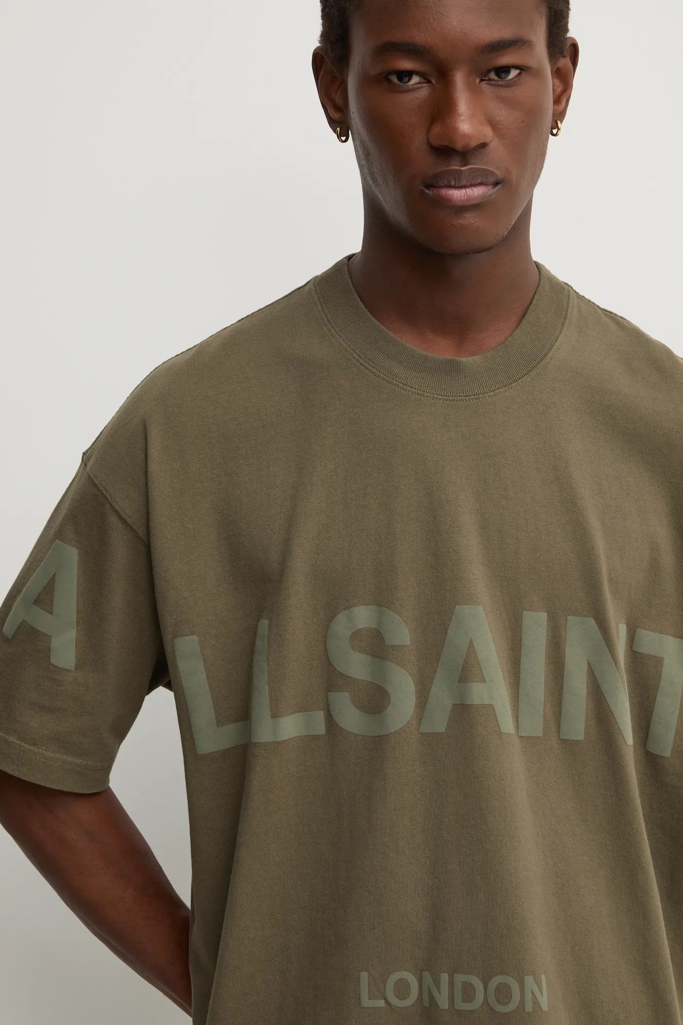 AllSaints Biggy Oversized Logo Print T-Shirt
