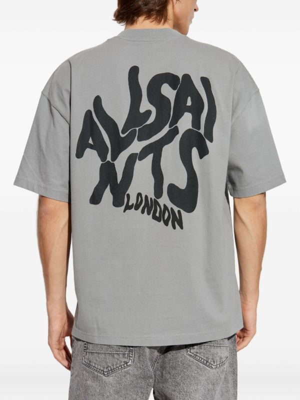 AllSaints Orlando Logo Print Oversized T-Shirt