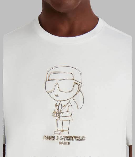 KARL LAGERFELD Crew Neck Graphic Print