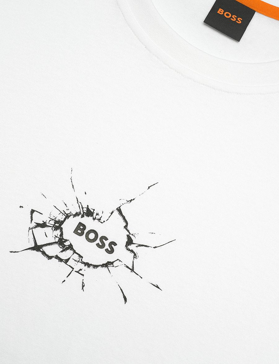 BOSS Te Voyage Relaxed-fit T-Shirt in Cotton with Logo Artwork