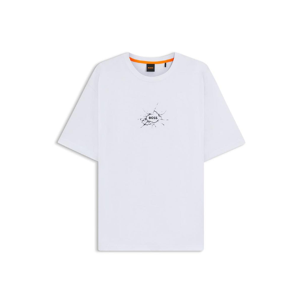 BOSS Te Voyage Relaxed-fit T-Shirt in Cotton with Logo Artwork