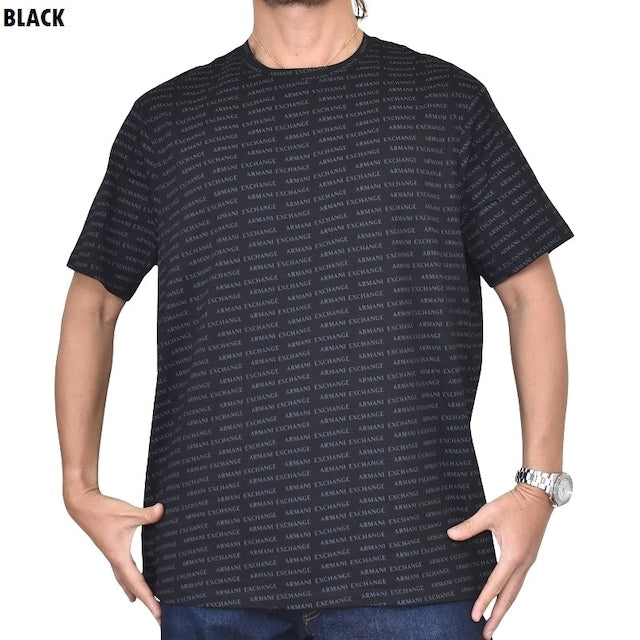 Armani Exchange featuring an all-over monogram logo pattern