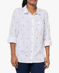 Tommy Hilfiger Women's Cotton Monogram-Logo Shirt