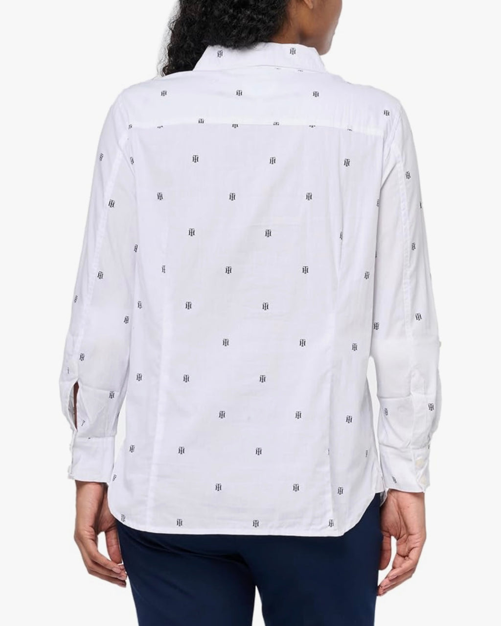 Tommy Hilfiger Women's Cotton Monogram-Logo Shirt