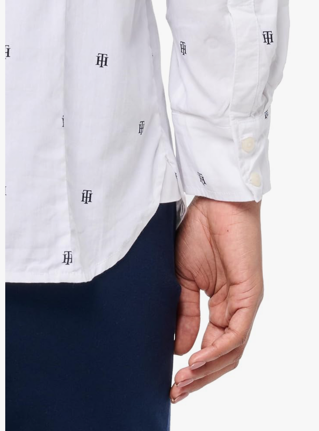Tommy Hilfiger Women's Cotton Monogram-Logo Shirt