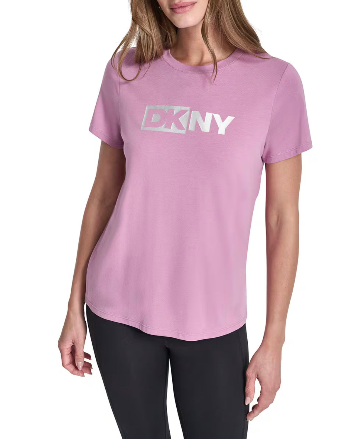 DKNY Logo-Print Round-Neck