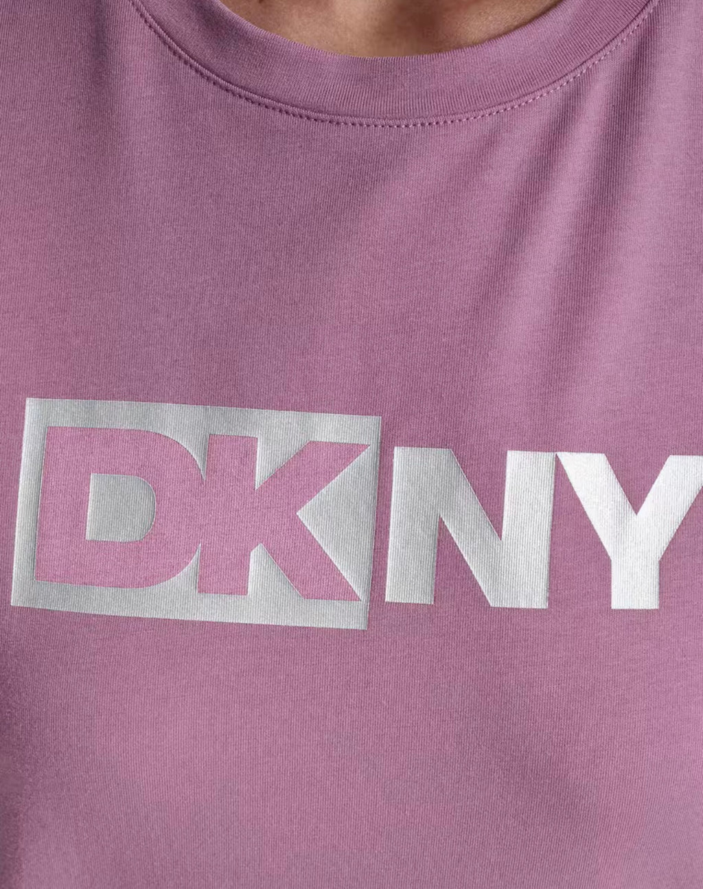DKNY Logo-Print Round-Neck