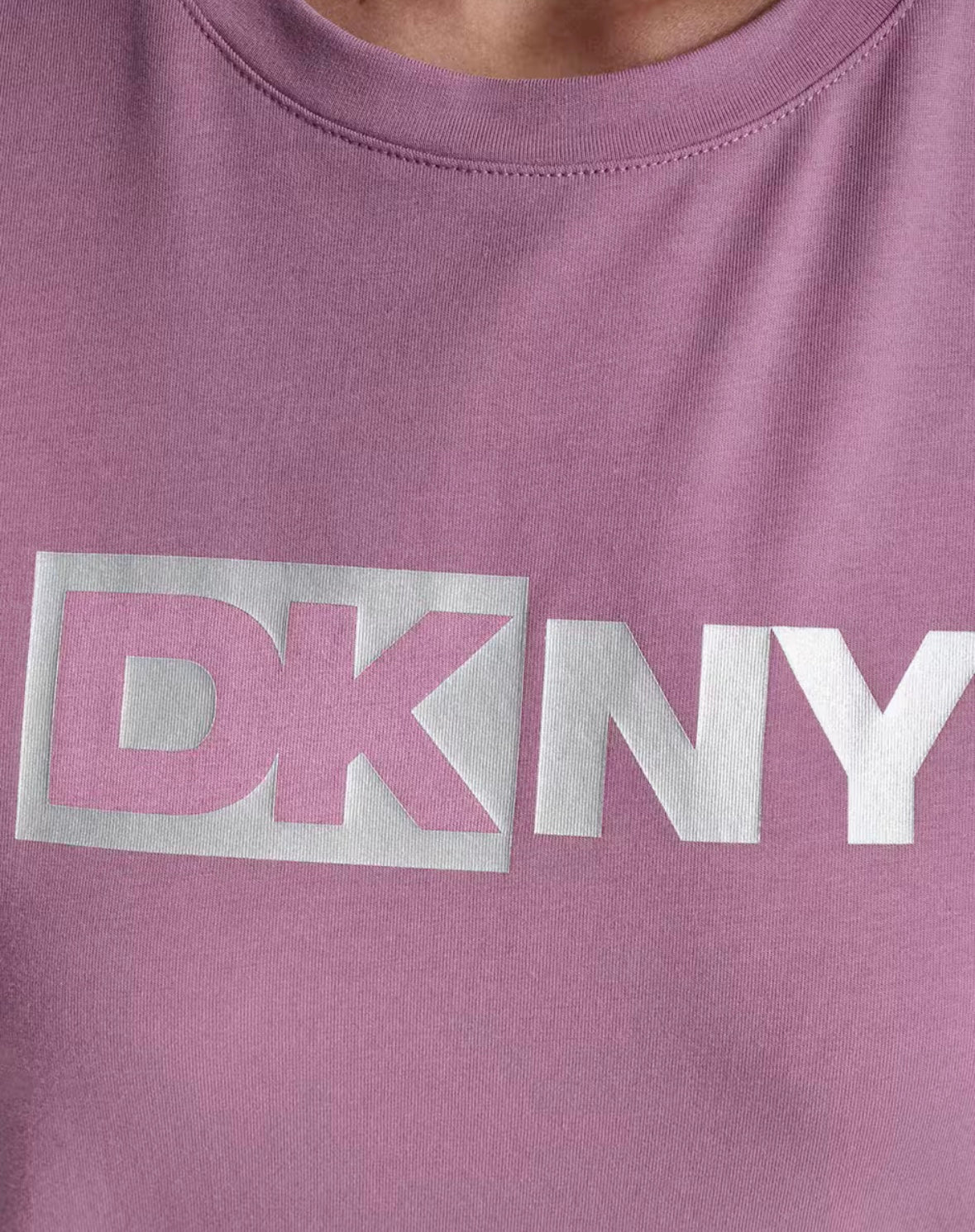 DKNY Logo-Print Round-Neck