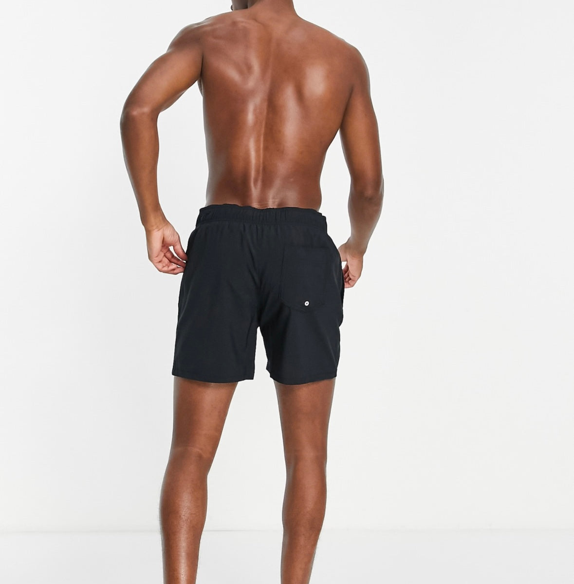 Hollister swim shorts with retro text logo