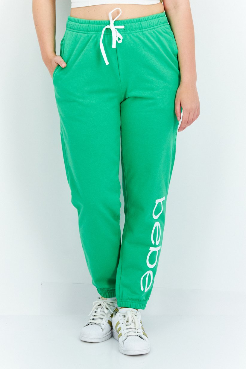 Bebe Regular Fit Brand Logo Jogger Pants