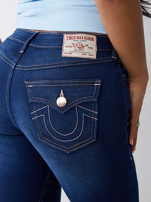 True Religion Joey Mid Rise Flare Jean