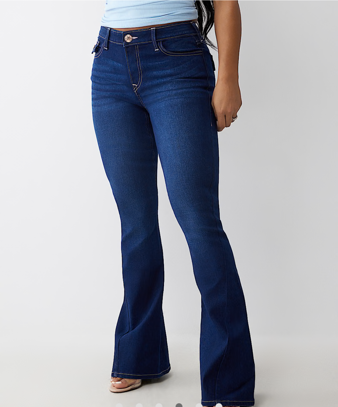 True Religion Joey Mid Rise Flare Jean