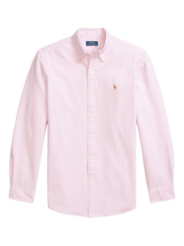Polo Ralph Lauren White/Pink striped Custom-Fit shirt
