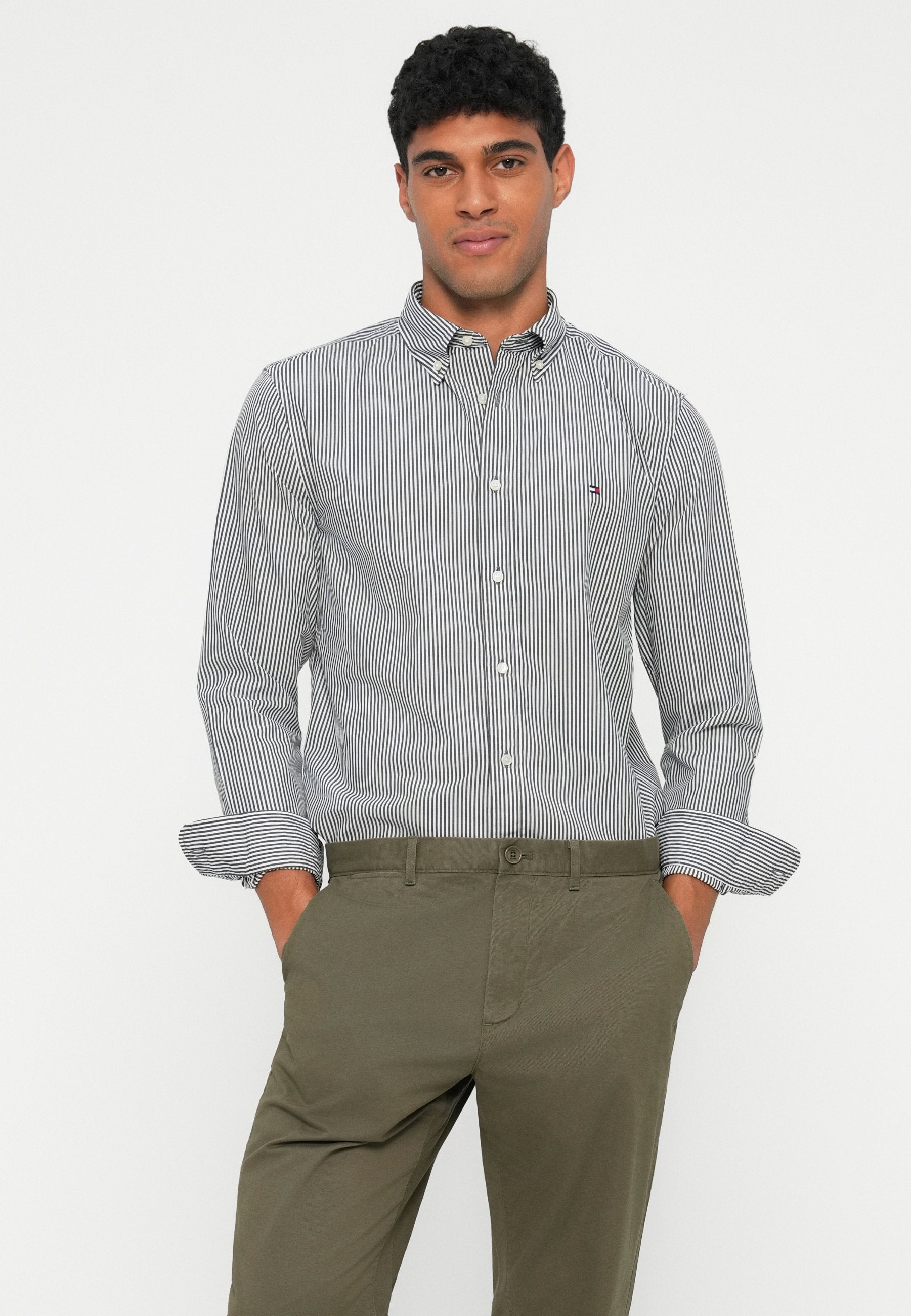 Tommy Hilfiger Regular Fit Shirt in Dark Grey