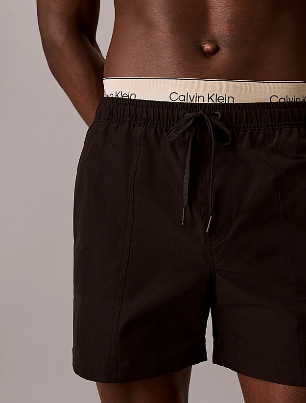 Calvin Klein Double Logo Waistband Swim Shorts
