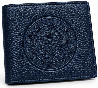 Balmain Paris Signature Leather Bifold Wallet