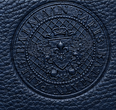 Balmain Paris Signature Leather Bifold Wallet