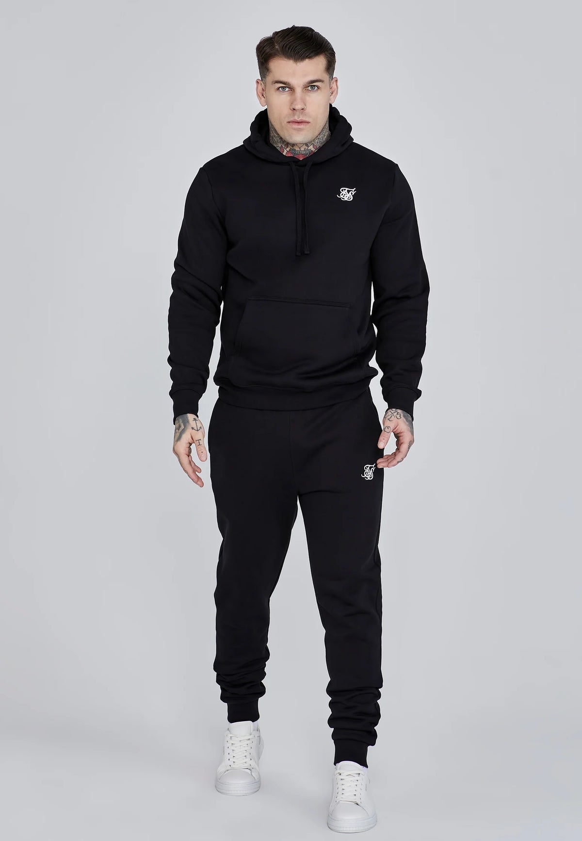 SikSilk Black Essentials Hoodie