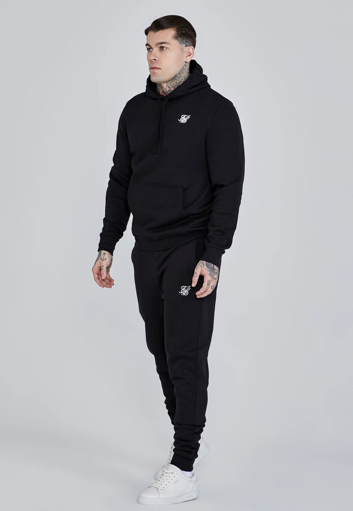SikSilk Black Essentials Hoodie